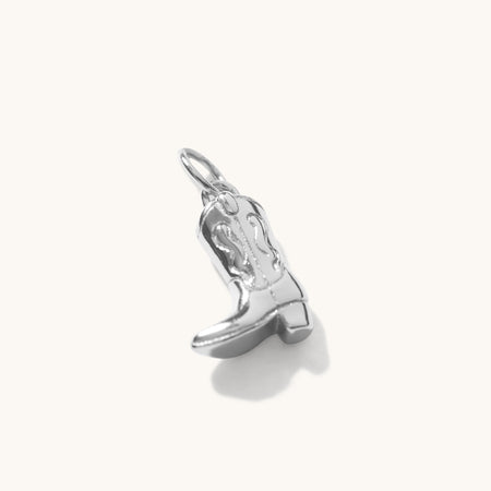 Cowboy Boot Pendant Silver